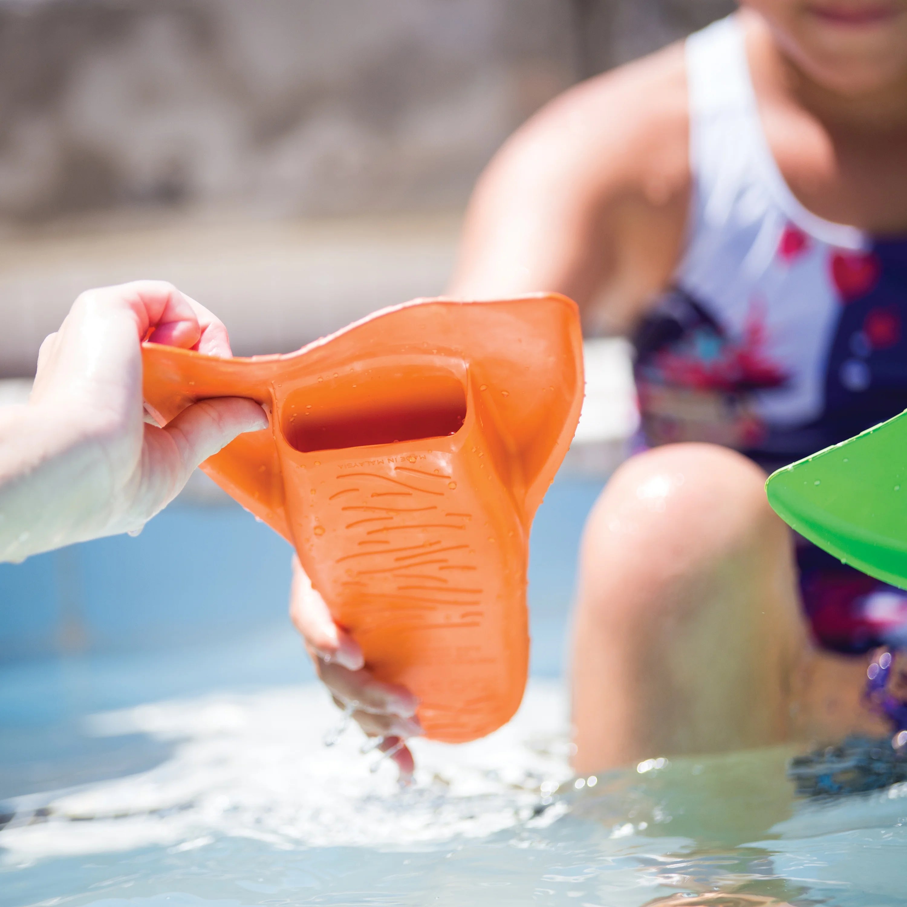 Orange Swim Fins for Kids U9737
