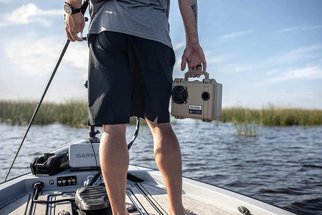 Blue Waterproof Rugged Outdoor Speaker with USB Charging W7600