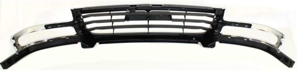 Chrome Shell Painted Black Insert Grille Assembly for 2007 GMC Sierra 2500 HD 3500 Classic O5165