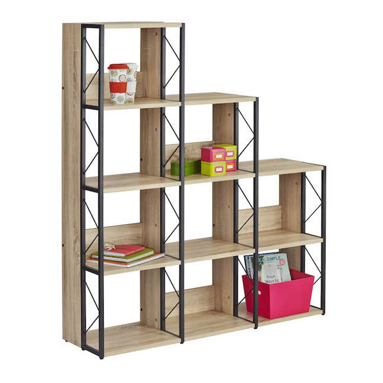 Black 9-Shelf Bookcase G903