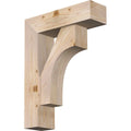 7 1/2x22W x 26x22D x 34x22H Douglas Fir Bracket with Offset Brace O39286