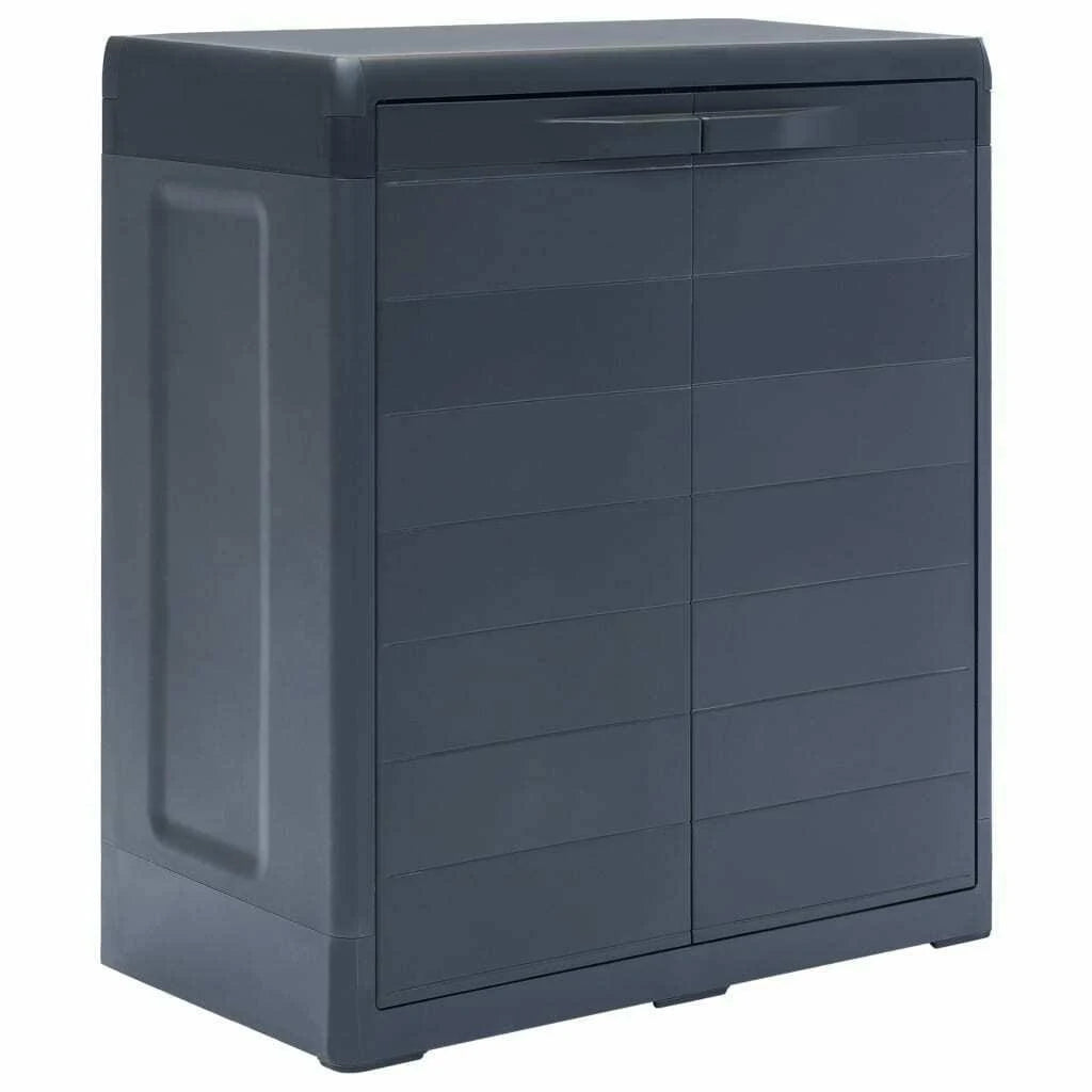 Black Plastic Garden Storage Cabinet Z708