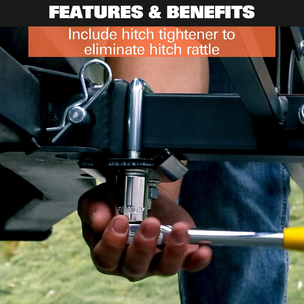 Hitch Mount Cargo Carrier with Net and Strap D215020