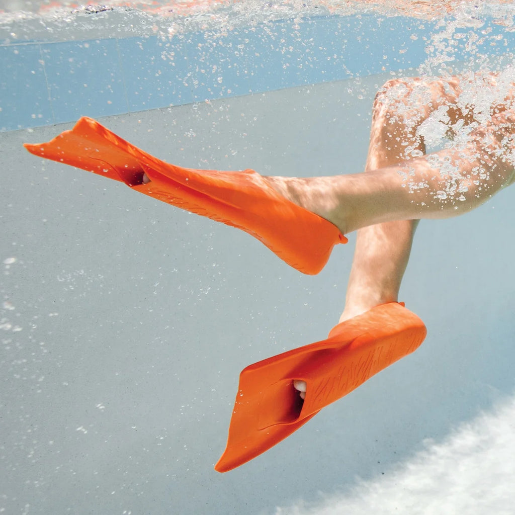 Orange Swim Fins for Kids U9737