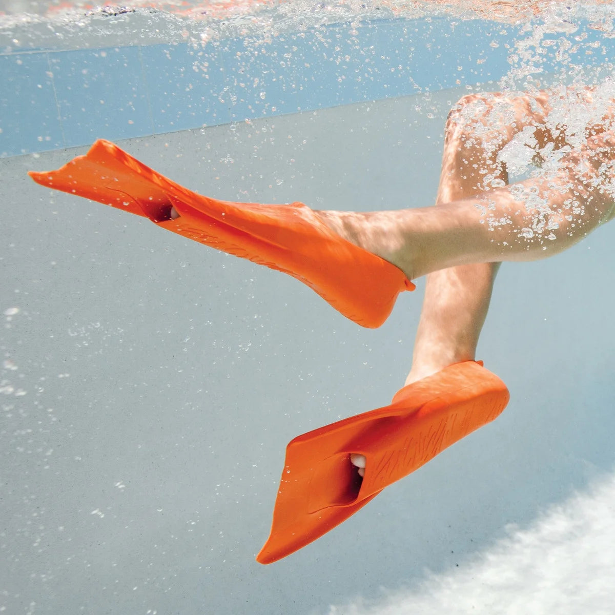 Orange Swim Fins for Kids U9737