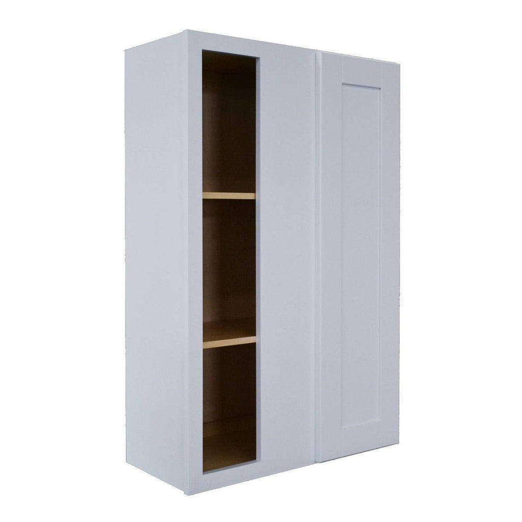 White Blind Corner Wall Cabinet L7618