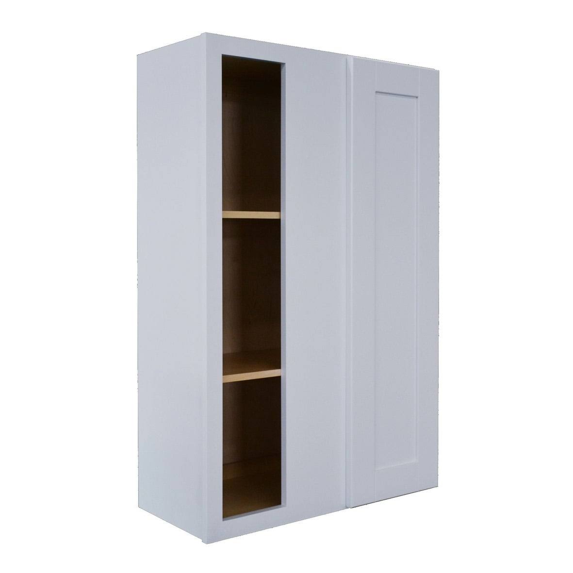 White Blind Corner Wall Cabinet L7618