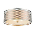 3-Light Satin Nickel Flush Mount Z954077
