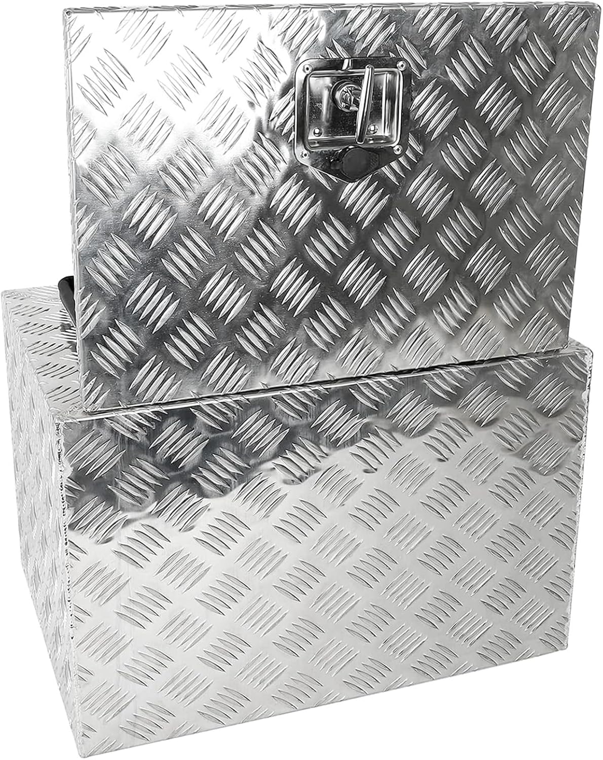 Silver Aluminum Pick Up Truck Bed Tool Box with Lock Keys L558600