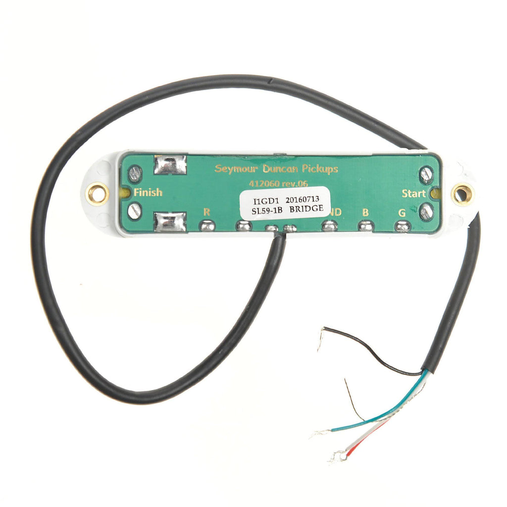 White Strat Bridge Pickup K5104