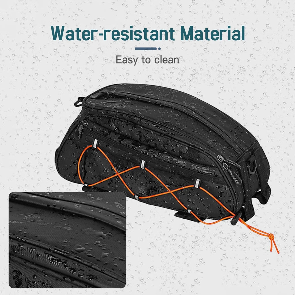 Waterproof Bike Rack Bag Set with Trunk Bag and Side Hanging Bags U1865