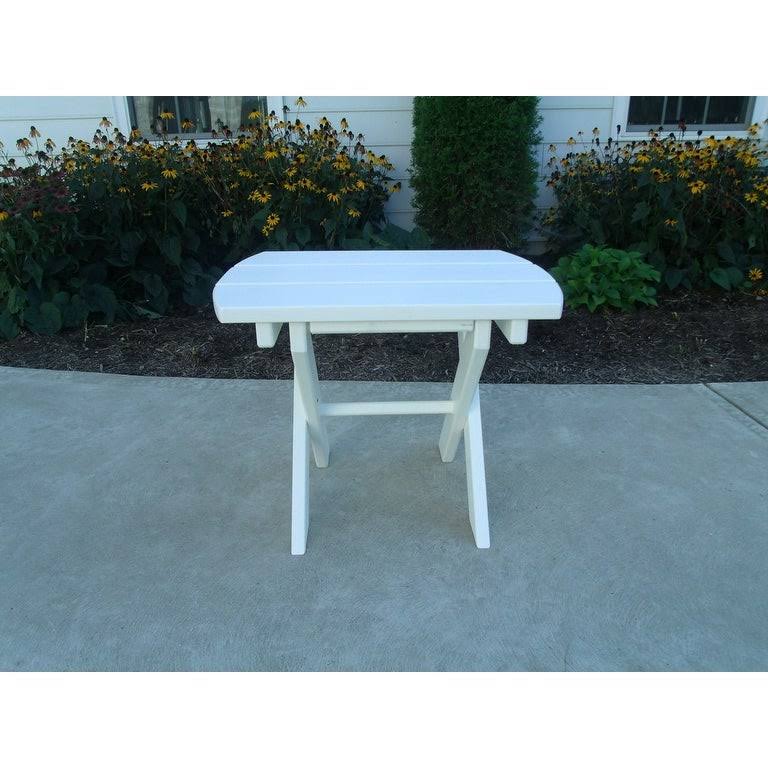 Walnut Poly Lumber Folding End Table X2860