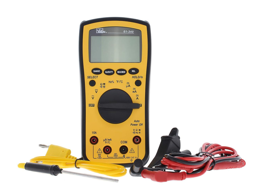 Digital Multi-Meter with TRMS, Temp, Cap, Hz, Backlight, CATIII for 600v A732