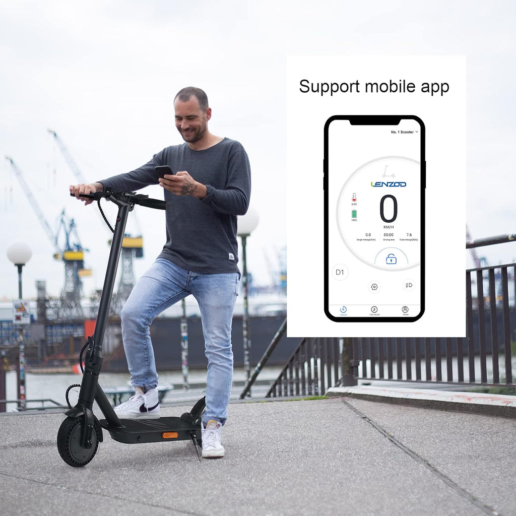 Foldable Electric Scooter with 350W Motor, 8.5 Inch Solid Tire R593