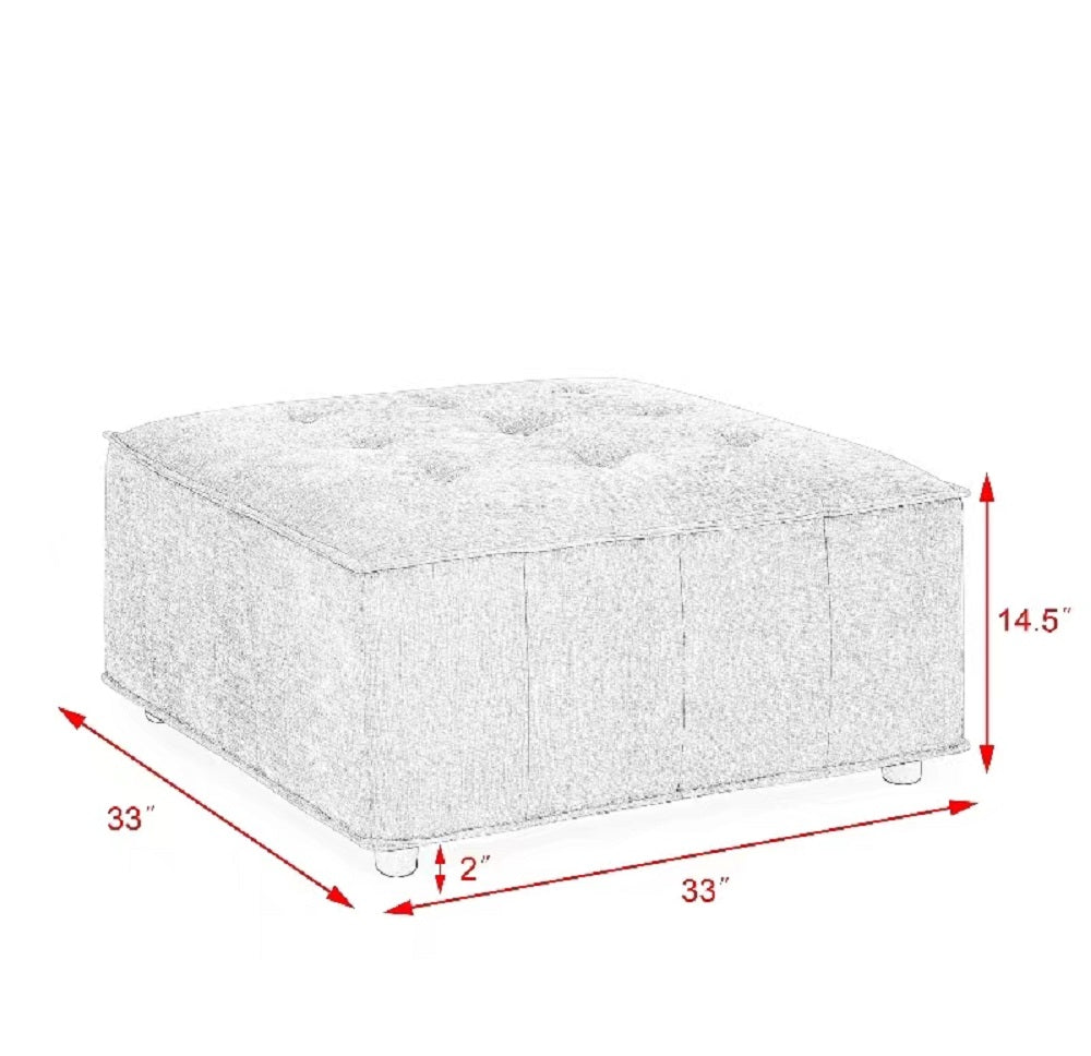Chenille Grey Modular Sectional Sofa C56390