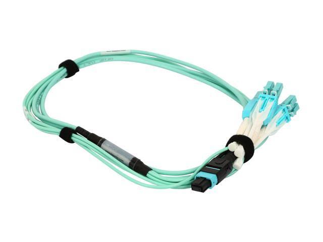 Aqua OM3 Fiber Optic Patch Cable 6 ft O312