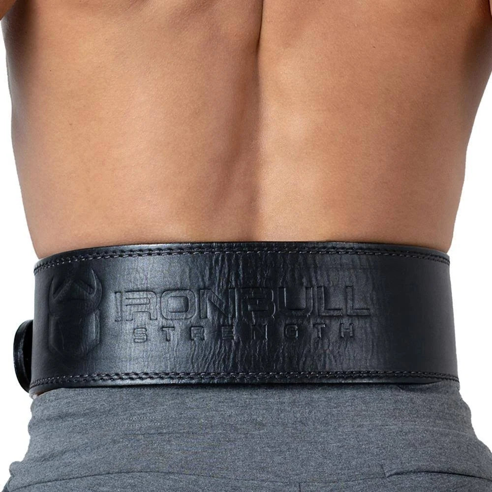 Black 2XL Leather Powerlifting Belt W71195