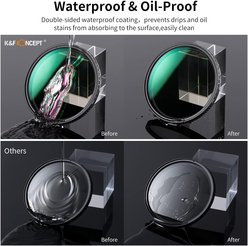 67mm Variable ND3-ND1000 Neutral Density Lens Filter Pack of 2 H332