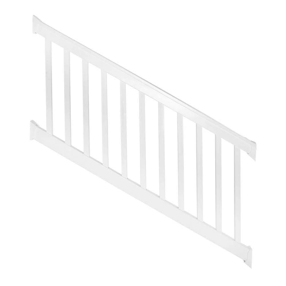 White Vinyl Stair Railing Kit G47575