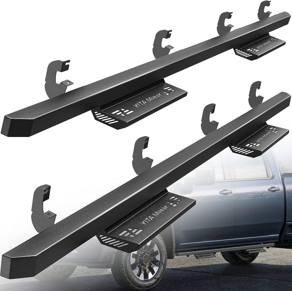 6 Inches Aluminum Running Boards Side Steps Nerf Bars P2573