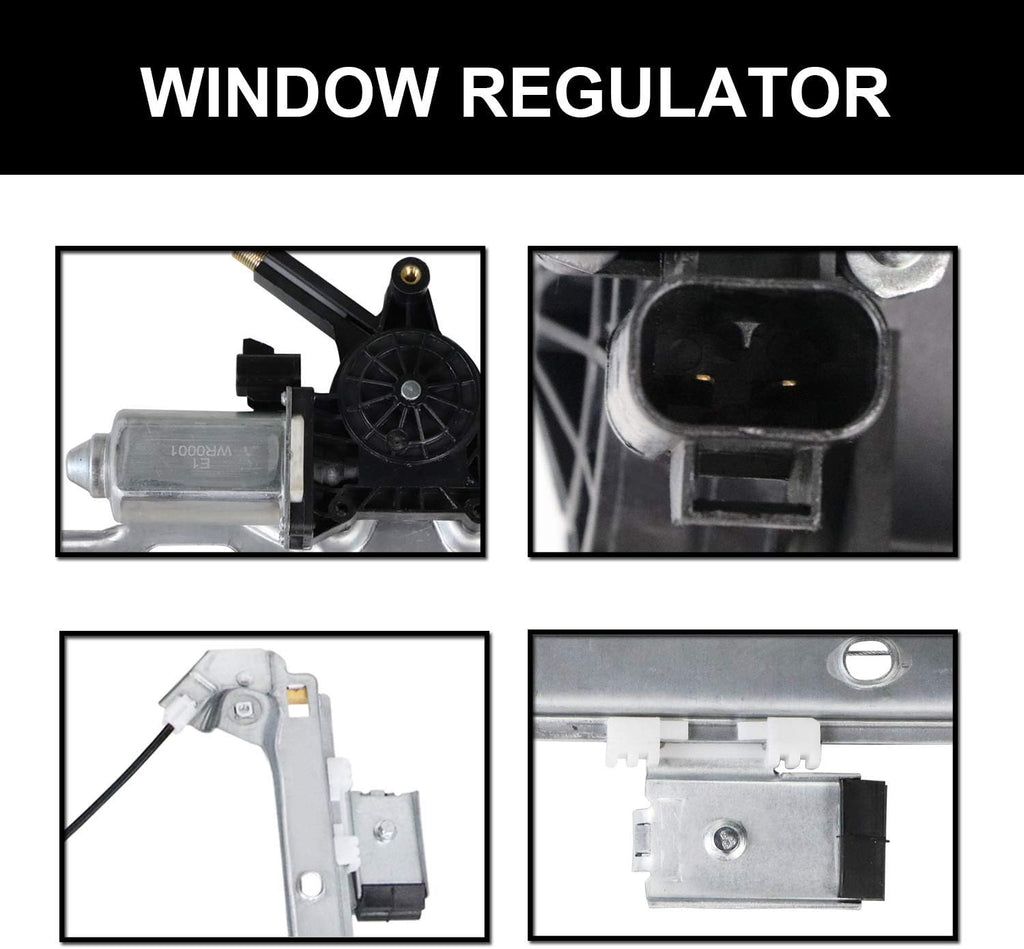 Front Passenger Side Power Window Regulator with Motor Assembly Pack of 2 O325