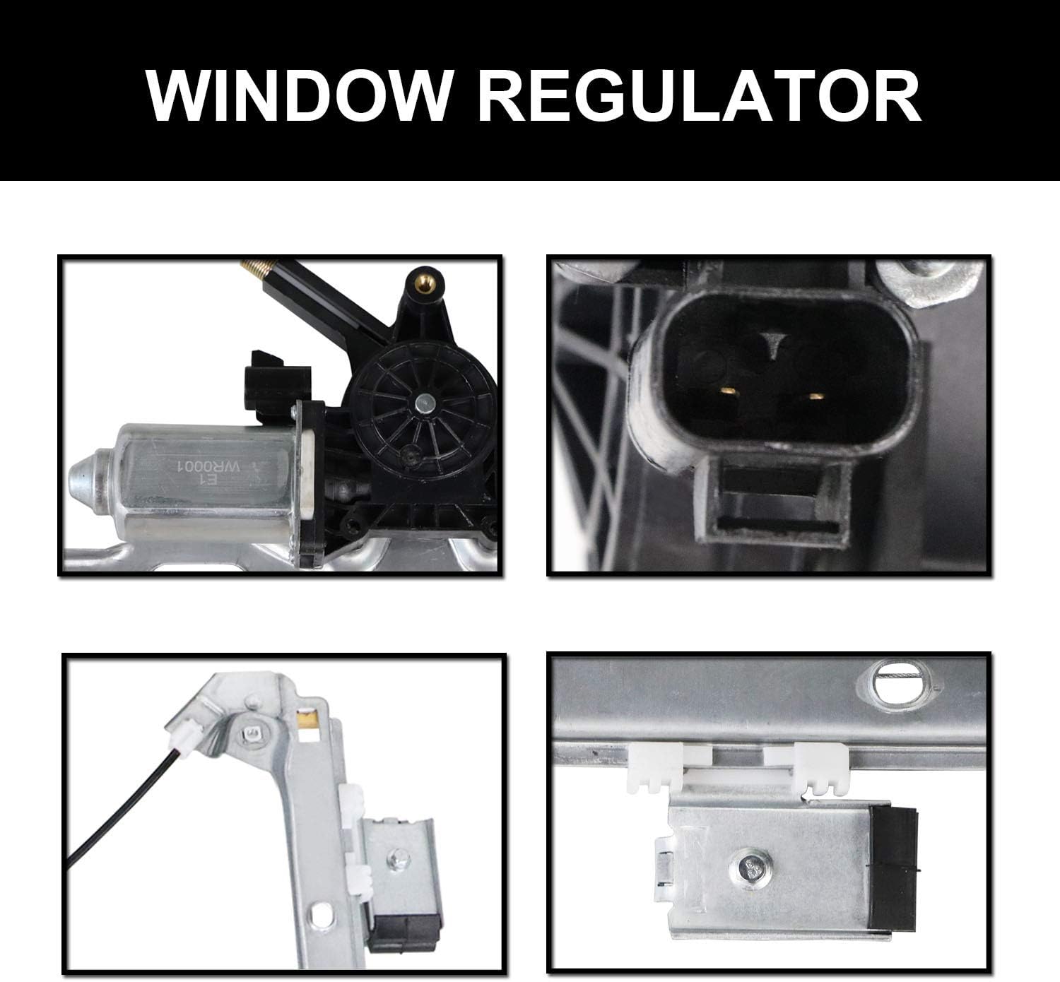 Front Passenger Side Power Window Regulator with Motor Assembly Pack of 2 O325