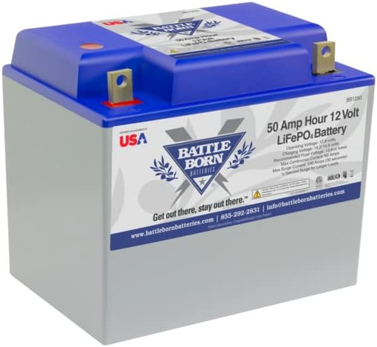 50 Ah 12V Group 24 LiFePO4 Deep Cycle Battery A1754