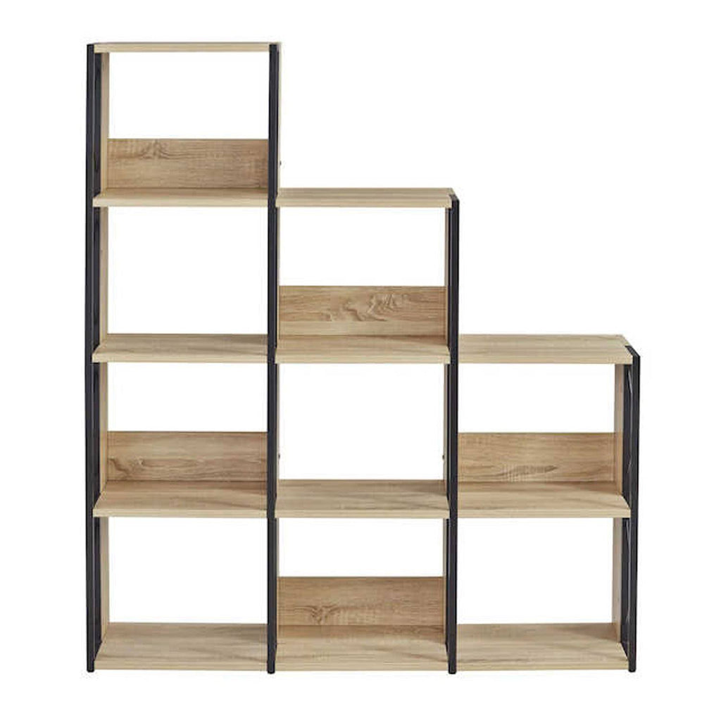 Black 9-Shelf Bookcase G903
