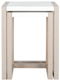 White Grey Lacquer Stacking Table G81772