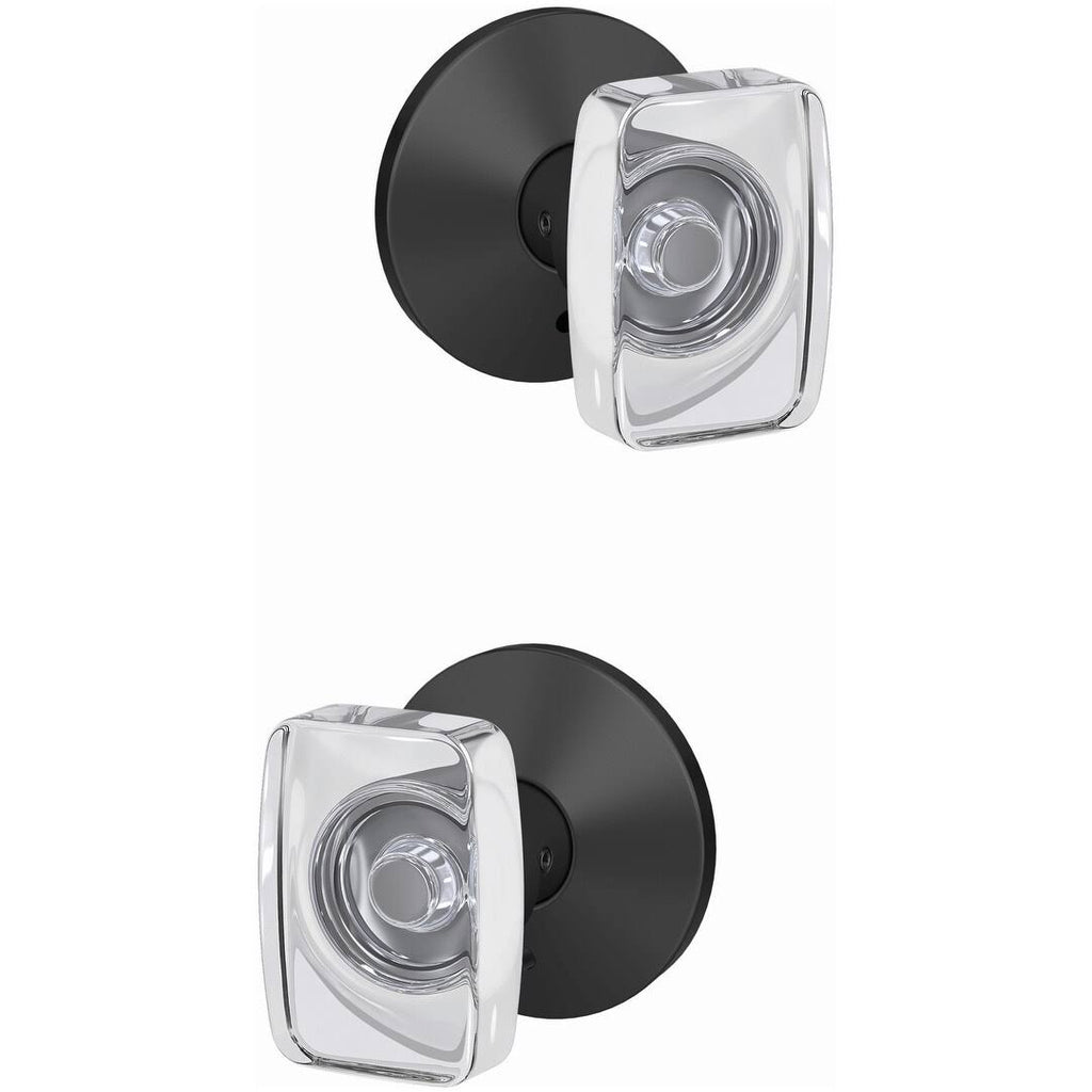 Matte Black Passage or Privacy Door Knob Set D2961