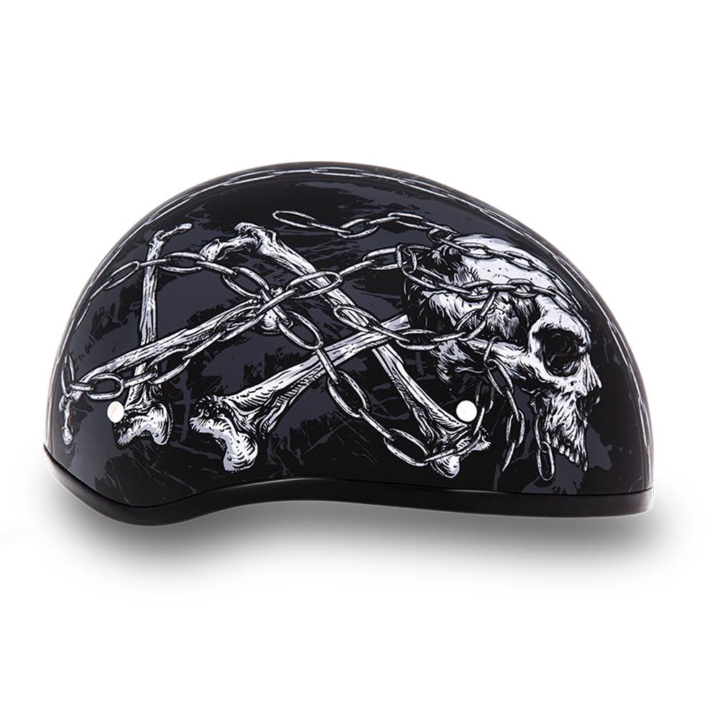 Black Half Face Helmet R6787