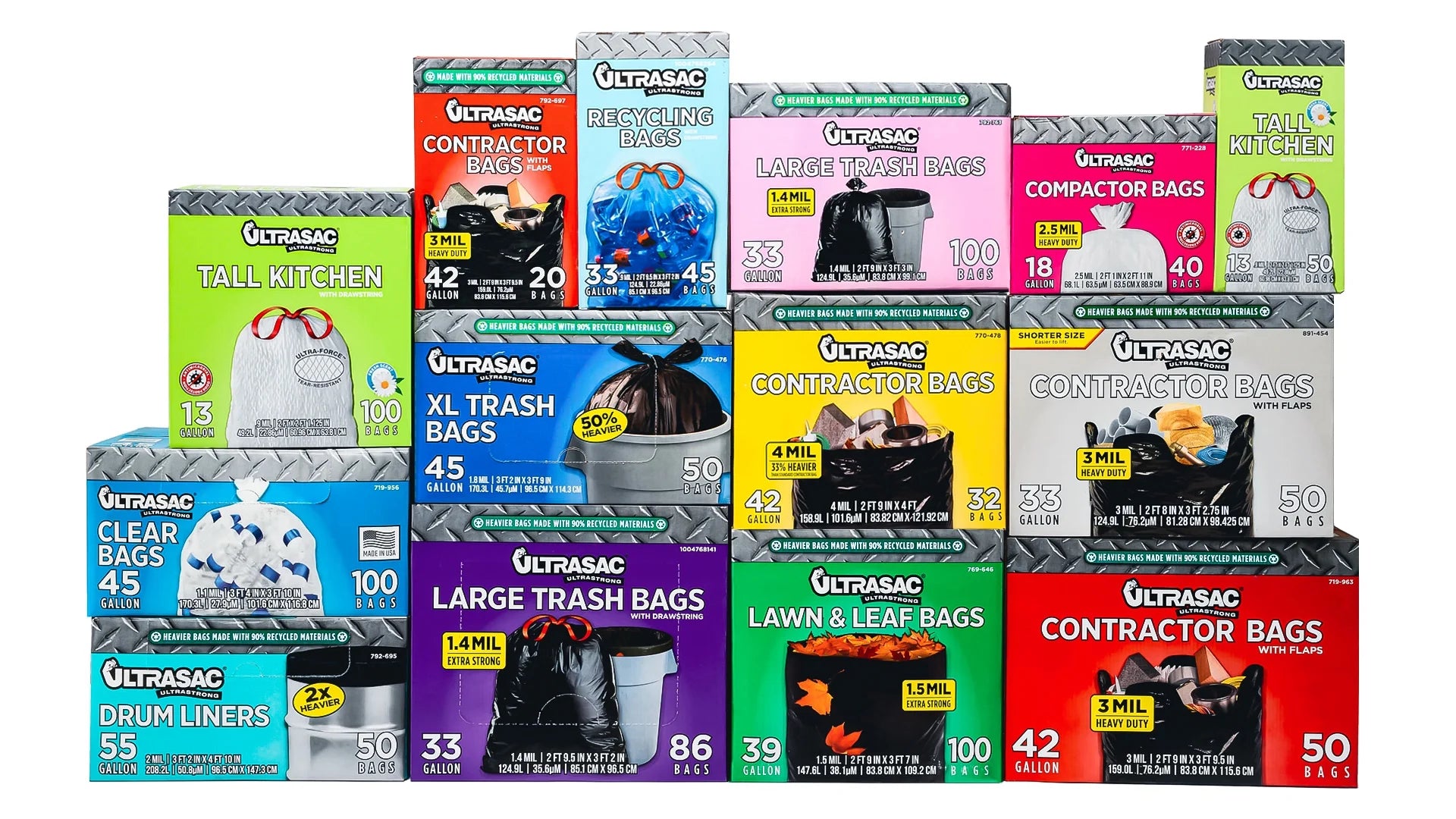 33 Gallon 3 Mil Contractor Bags, 50 Count V236994