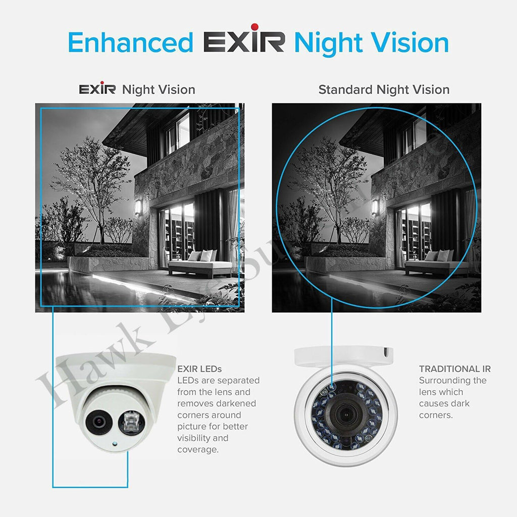 4MP PoE Security IP Camera Turret with IR Night Vision Wide Angle 2.8mm Lens P548