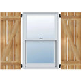 Board-n-Batten Shutters with Z-Bar, Rough Sawn Western Red Cedar R114870