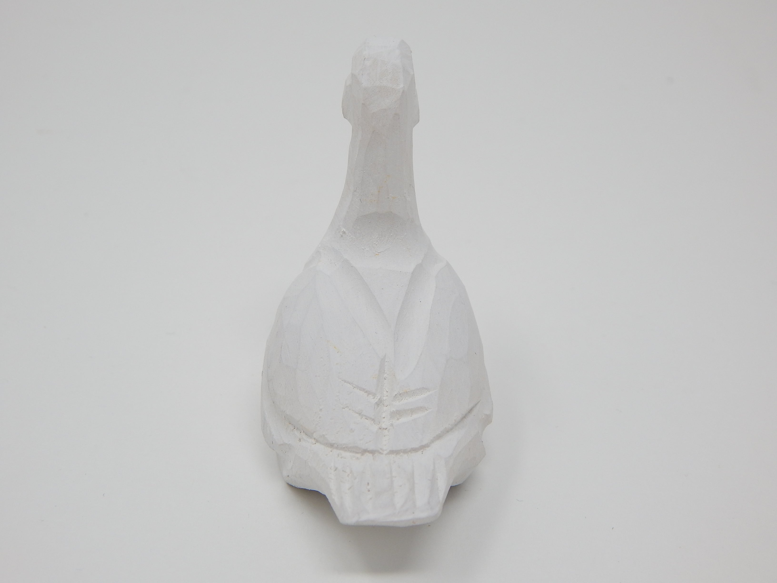 White Goose Handmade Wood Carved Figurine Collectible C5373