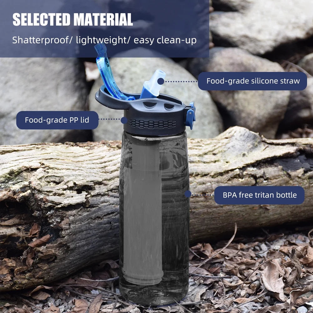 Lightweight Tritan Water Bottle with Filter, Lockable Lid N3432