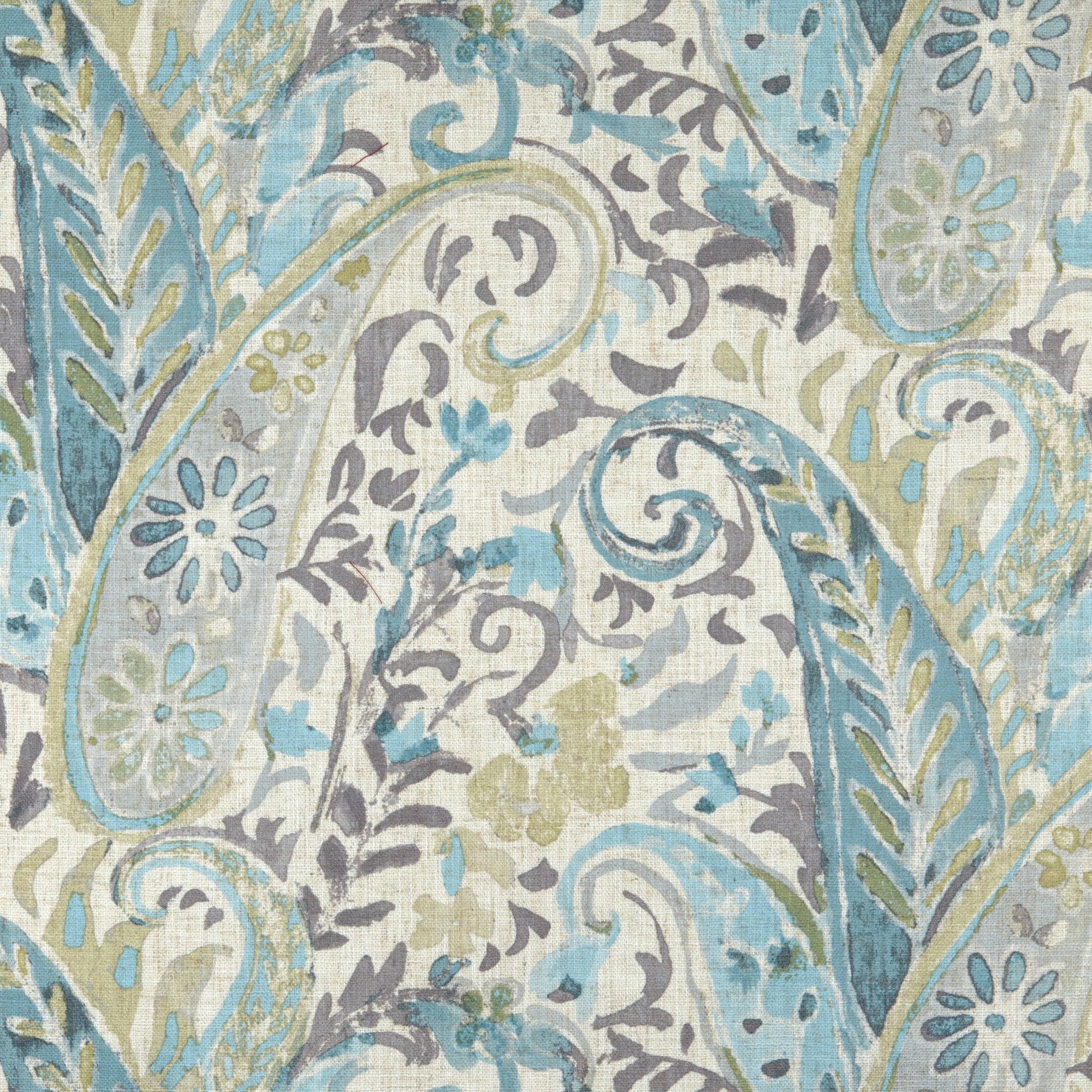 Transitional Flared Arm Armchair Multi Mango Paisley S277