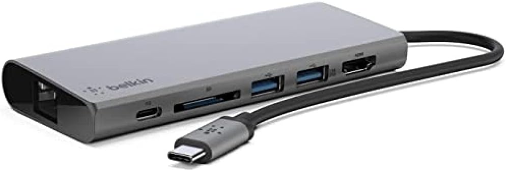 USB-C Hub with Tethered USB-C Cable A5003