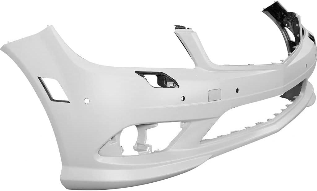 Primed Front Bumper Cover with Headlight Washer and Parktronic Holes O5447