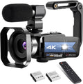 4K Camcorder Video Camera with 16X Zoom Remote Control 3.0 Inch IPS Screen Z3725