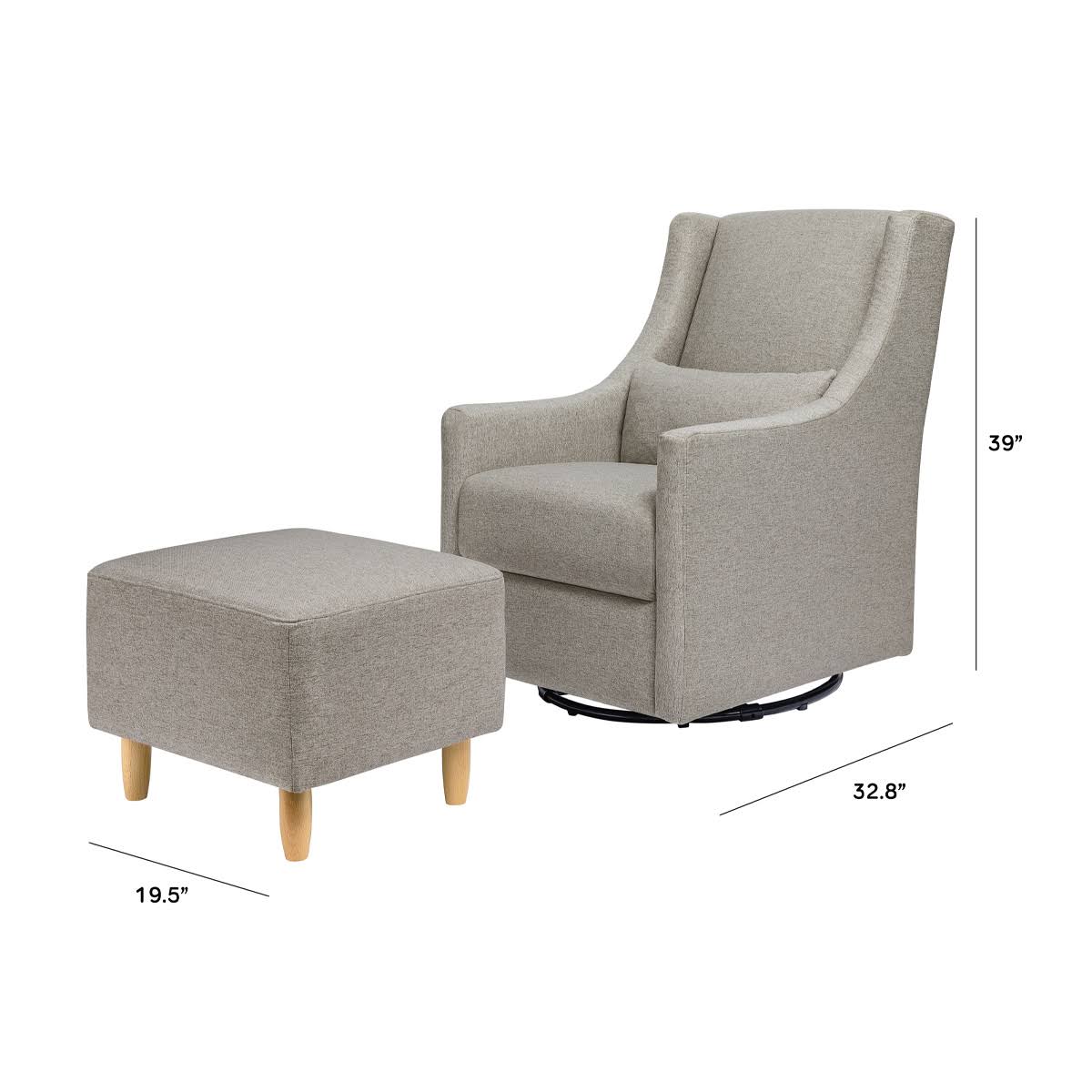 Toco Glider & Ottoman B2126