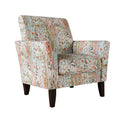 Transitional Flared Arm Armchair Multi Mango Paisley S277