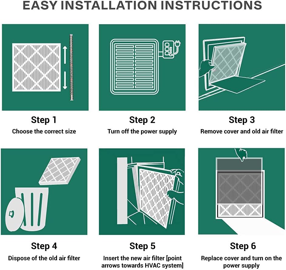 16x25x4 MERV 11 Pleated Air Filter (2-Pack) L122