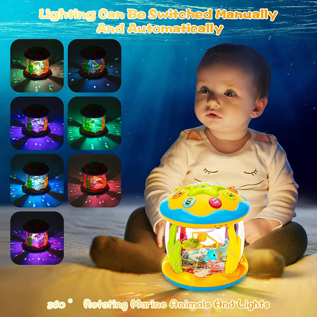Musical Ocean Rotating Light Up Baby Toys W789627