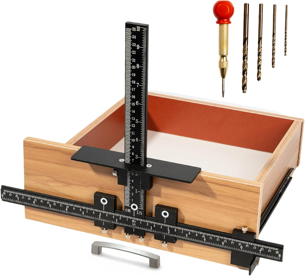 14-Piece Aluminum Alloy Cabinet Handle Template Jig Tool O269261