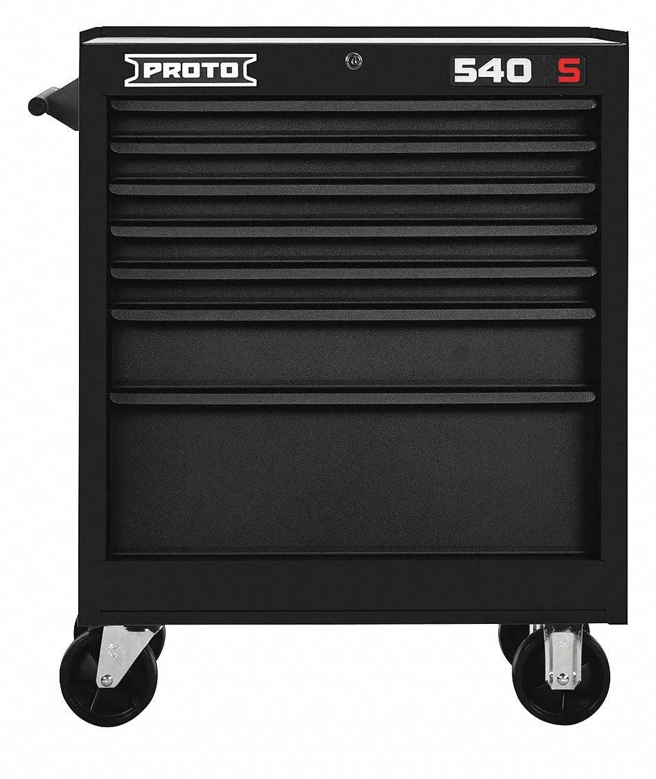 27x22W Rolling Cabinet 7 Drawers, Dual Black W341