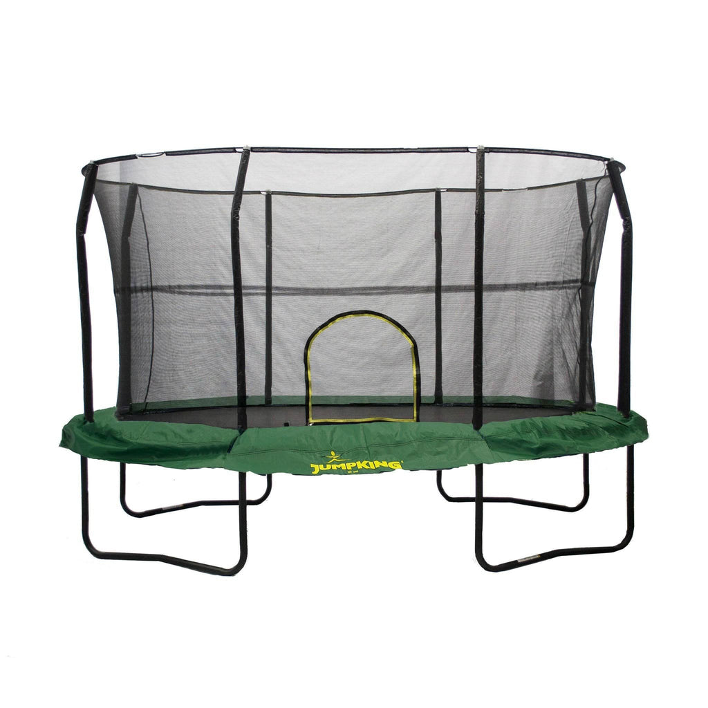 Oval 8 x 12 Trampoline with Enclosure, Green H517