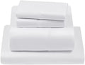 Queen Size 100% Egyptian Cotton 4 Piece Bed Sheet Set, White R543