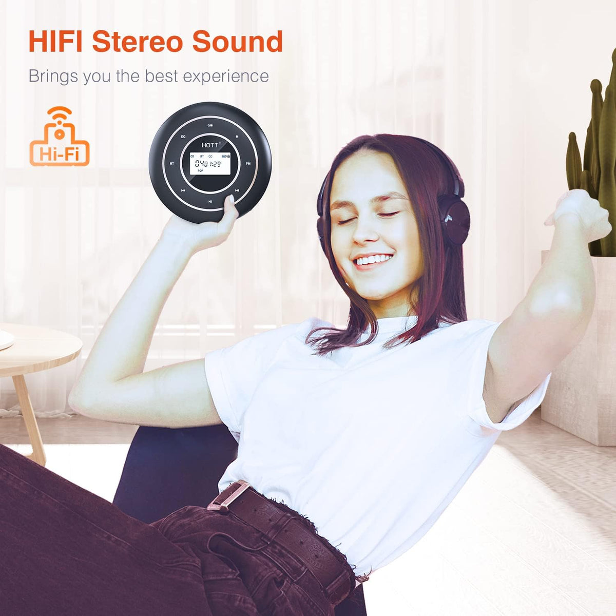 Portable CD Player with Bluetooth and FM Transmitter M722