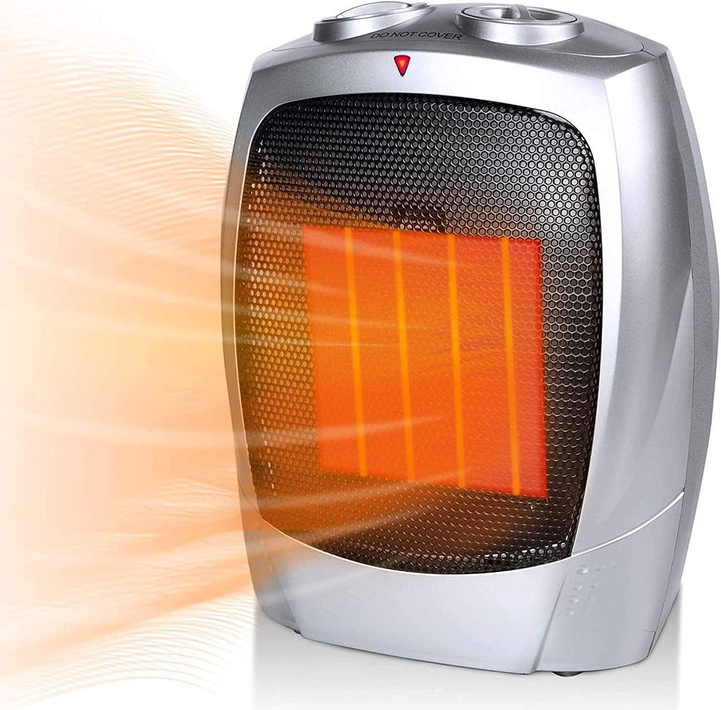 750W/1500W Portable Ceramic Heater with Adjustable Thermostat M30533